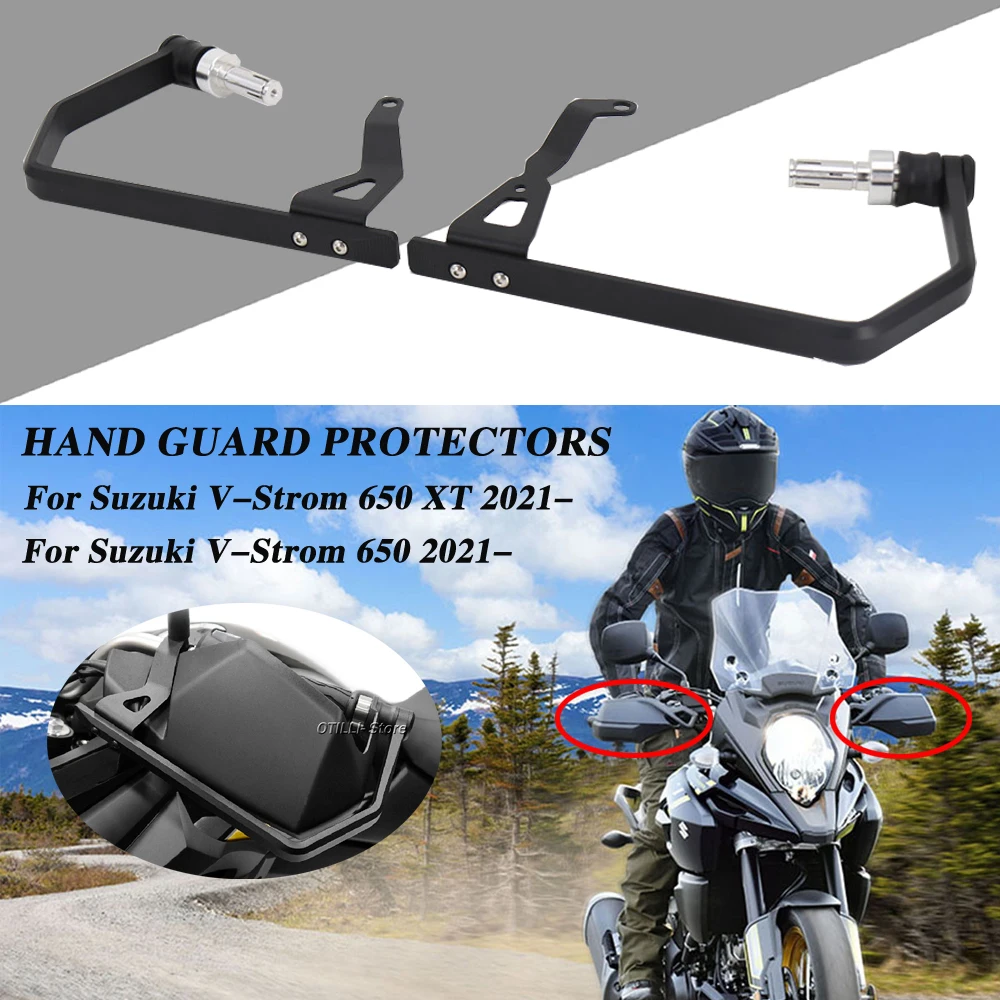 

New 2021 - For Suzuki V-Strom Vstrom 650 XT V-strom650 Motorcycle Handguard Hand Crash Bar Protector Handlebar Handle Hand Guard