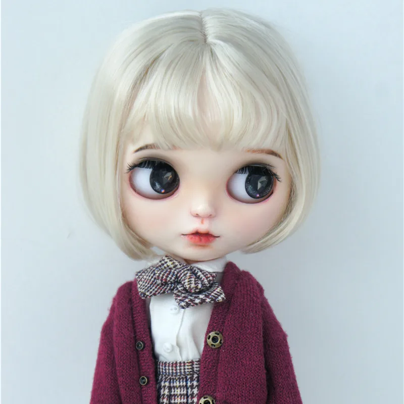 JD286 1/8 1/6 1/4 Blythes синтетические мохеровые кукольные парики 6-7 дюймов 7-8 красивые