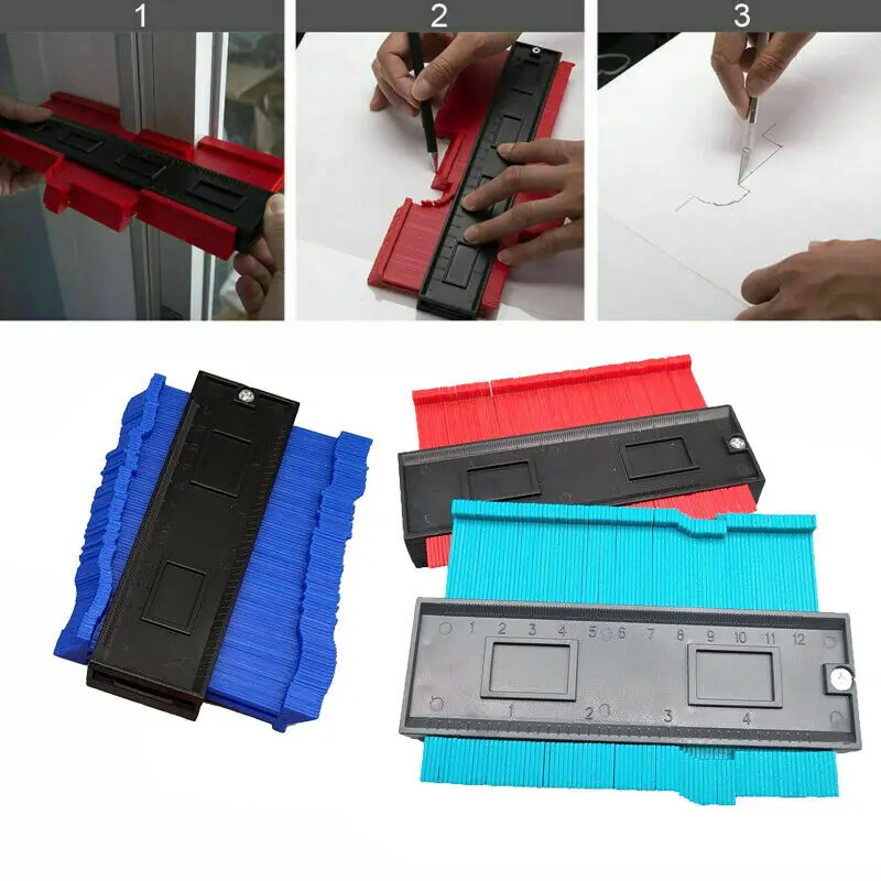 5 inch Shape Contour Gauge Duplicator Plastic Profile Copy Gauge Wood Marking Winding Pipe Tiling Laminate Tool
5 inch Shape Contour Gauge Duplicator Plastic Profile Copy Gauge Wood Marking Winding Pipe Tiling Laminate Tool