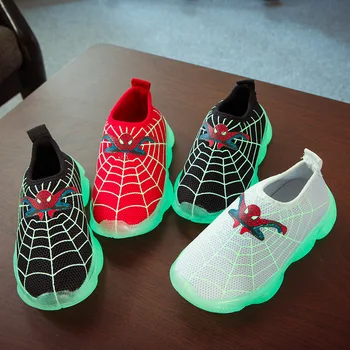 2020 New Children Sneakers Cartoon Spiderman Luminous Running Shoes For Boys Sneakers Fashion Sports Toddler Baby Kids Shoes
2020 New Children Sneakers Cartoon Spiderman Luminous Running Shoes For Boys Sneakers Fashion Sports Toddler Baby Kids Shoes