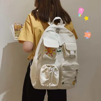 Ladies Cute Backpacks Brand Classic Black Fashion School Bags For Teenagers Back Pack Backpack Waterproof Rucksack 
Ladies Cute Backpacks Brand Classic Black Fashion School Bags For Teenagers Back Pack Backpack Waterproof Rucksack