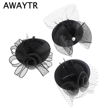 AWAYTR Women Chic Fascinator Hat Cocktail Wedding Party Church Headpiece Fashion Headwear Feather Hair Accessories Bride 
AWAYTR Women Chic Fascinator Hat Cocktail Wedding Party Church Headpiece Fashion Headwear Feather Hair Accessories Bride