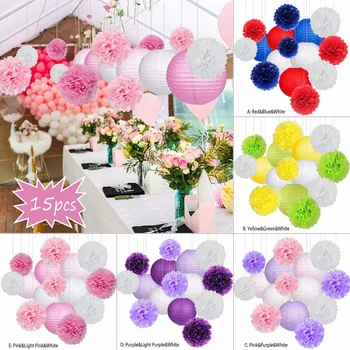 15pcs/lot Chinese Paper Lanterns Birthday Wedding Paper Set Decor Gift Craft DIY Lampion Hanging Ball Party Supplies
15pcs/lot Chinese Paper Lanterns Birthday Wedding Paper Set Decor Gift Craft DIY Lampion Hanging Ball Party Supplies