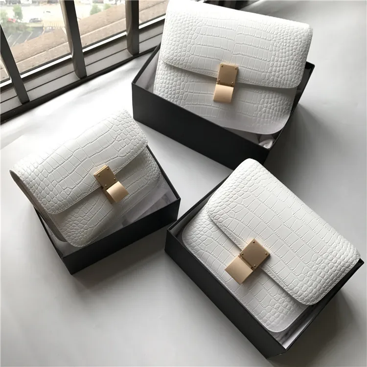 2020 Quality Tofu Crocodile Grain Box Genuine Leather Female Cowhide Single Shoulder Diagonal Small Fang Bag
2020 Quality Tofu Crocodile Grain Box Genuine Leather Female Cowhide Single Shoulder Diagonal Small Fang Bag