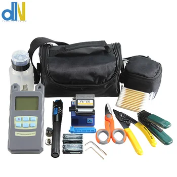 16 in 1 Fiber Optic FTTH Tool Kit with Fiber Cleaver and Optical Power Meter Visual Fault Locator Wire scissors
16 in 1 Fiber Optic FTTH Tool Kit with Fiber Cleaver and Optical Power Meter Visual Fault Locator Wire scissors