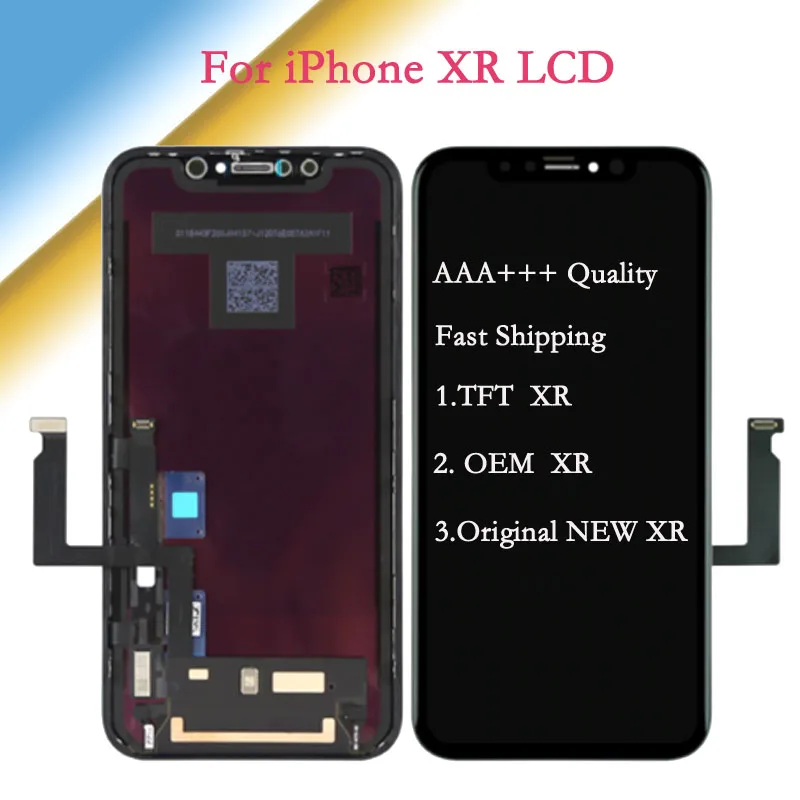 AAA+++ Quality For iPhone XR LCD 6.1 inch Original New LCD Display Digitizer Screen Assembly OEM 100% Tested TFT XR LCD Screen
AAA+++ Quality For iPhone XR LCD 6.1 inch Original New LCD Display Digitizer Screen Assembly OEM 100% Tested TFT XR LCD Screen
