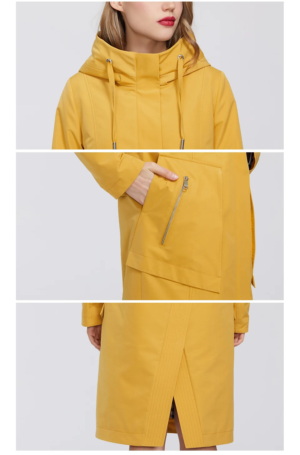 MIEGOFCE 2020 Spring New Collection Women Windbreaker with Cold overcoat with Resistant Coat and Hood Casual for Fashionistas