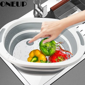 ONEUP Kitchen Chopping Block 2020New Cutting Board with Colanders Kitchen Chopping Boards Washing Basket Drain Kitchen Organizer
ONEUP Kitchen Chopping Block 2020New Cutting Board with Colanders Kitchen Chopping Boards Washing Basket Drain Kitchen Organizer