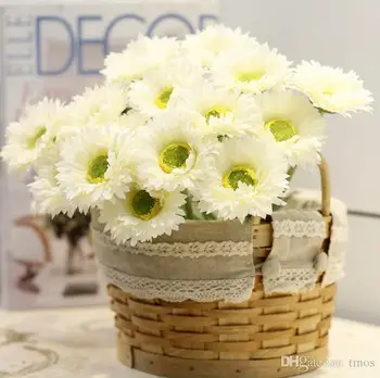 Wholesale Romantic And Beautiful Artificial Gerbera Sunflowers for Wedding Party Fit For Home Shop Office desktop Decorations 
Wholesale Romantic And Beautiful Artificial Gerbera Sunflowers for Wedding Party Fit For Home Shop Office desktop Decorations