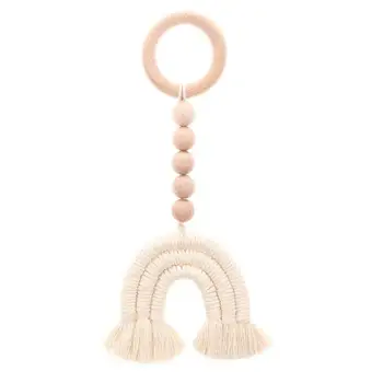 Wood Beads Wall Hanging Ornaments With Tassels Natural Wooden Bead String Garland For Wedding Baby Nursery Room Decor 
Wood Beads Wall Hanging Ornaments With Tassels Natural Wooden Bead String Garland For Wedding Baby Nursery Room Decor