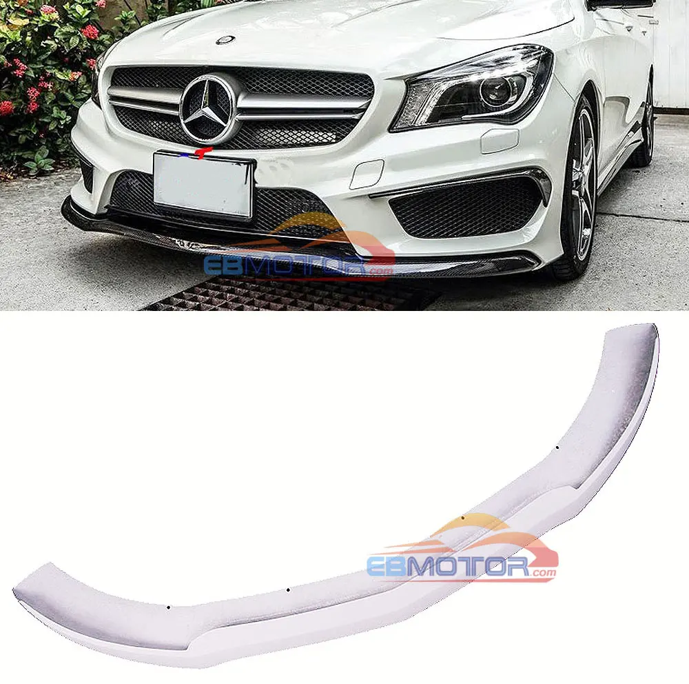 Неокрашенный передний спойлер из стекловолокна для BENZ CLA CLASS W117 PRE FACELIFT 13 16 CLA45 AMG