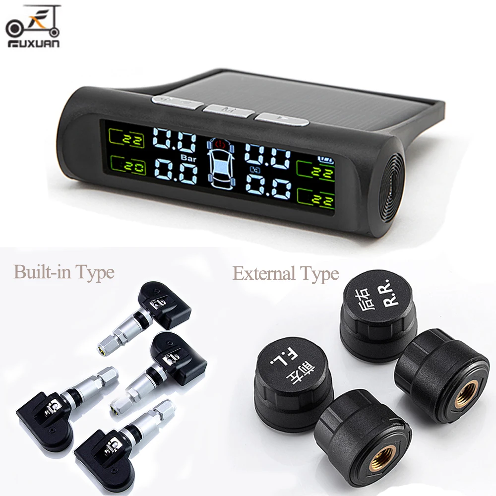 433.92MHZ TMPS Car Tire Pressure Alarm Monitor System Tpms Display Temperature Warning Solar Power Charging Internal / External
433.92MHZ TMPS Car Tire Pressure Alarm Monitor System Tpms Display Temperature Warning Solar Power Charging Internal / External