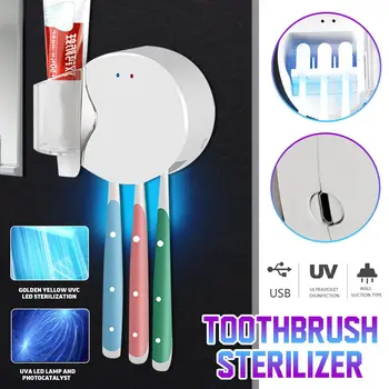 Wireless Ultraviolet Disinfection Toothbrush Holder Rack Toothpaste Shelf Toothbrush Sterilizer Battery Charge Home Bathroom Set
Wireless Ultraviolet Disinfection Toothbrush Holder Rack Toothpaste Shelf Toothbrush Sterilizer Battery Charge Home Bathroom Set