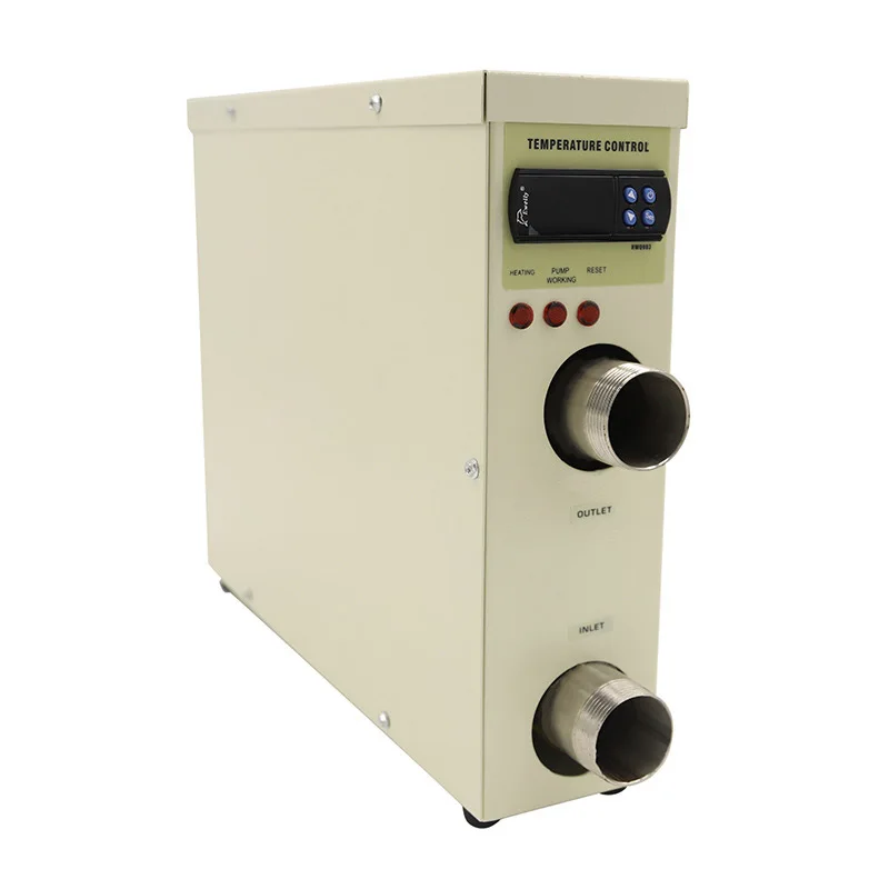 220V Water Electric Heater 5500W Digital Thermostat Swimming Pool & SPA Hot Tub Pool 9KW Heating Equipment for Winter Swimming
220V Water Electric Heater 5500W Digital Thermostat Swimming Pool & SPA Hot Tub Pool 9KW Heating Equipment for Winter Swimming