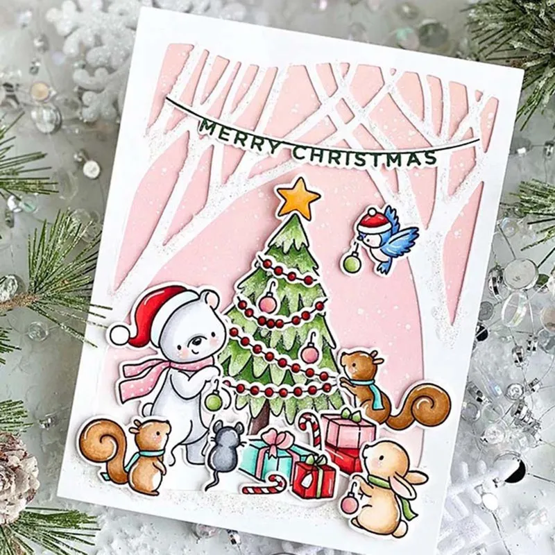 Christmas tree set Stamp and Metal Cutting Dies DIY Scrapbooking for Photo Album Decorative Silicone Clear Stamps 2020 winter
Christmas tree set Stamp and Metal Cutting Dies DIY Scrapbooking for Photo Album Decorative Silicone Clear Stamps 2020 winter