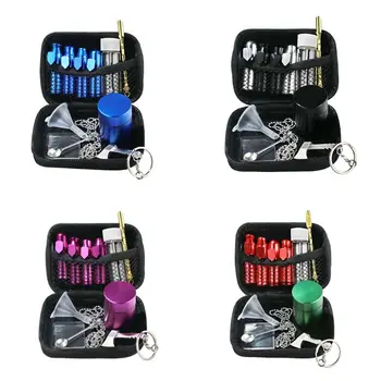 11PCS/Set Boxed Mini Snuff Bottle Kit Aluminum Bullet Shape Snuff Bottle with Metal Storage Tank Spoon Plastic Funnel
11PCS/Set Boxed Mini Snuff Bottle Kit Aluminum Bullet Shape Snuff Bottle with Metal Storage Tank Spoon Plastic Funnel