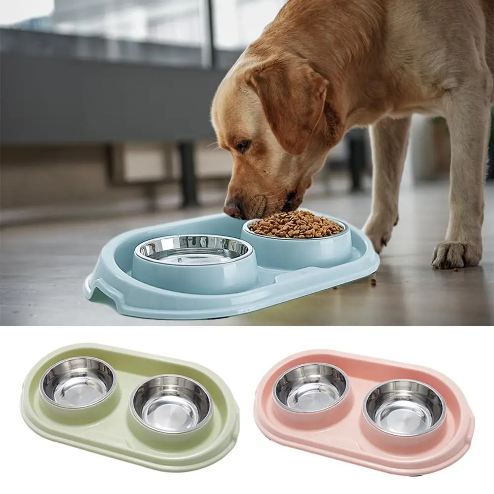 Stainless steel dog bowl, double cat pet food splash-proof water bowl for s and cats feeder
Stainless steel dog bowl, double cat pet food splash-proof water bowl for s and cats feeder