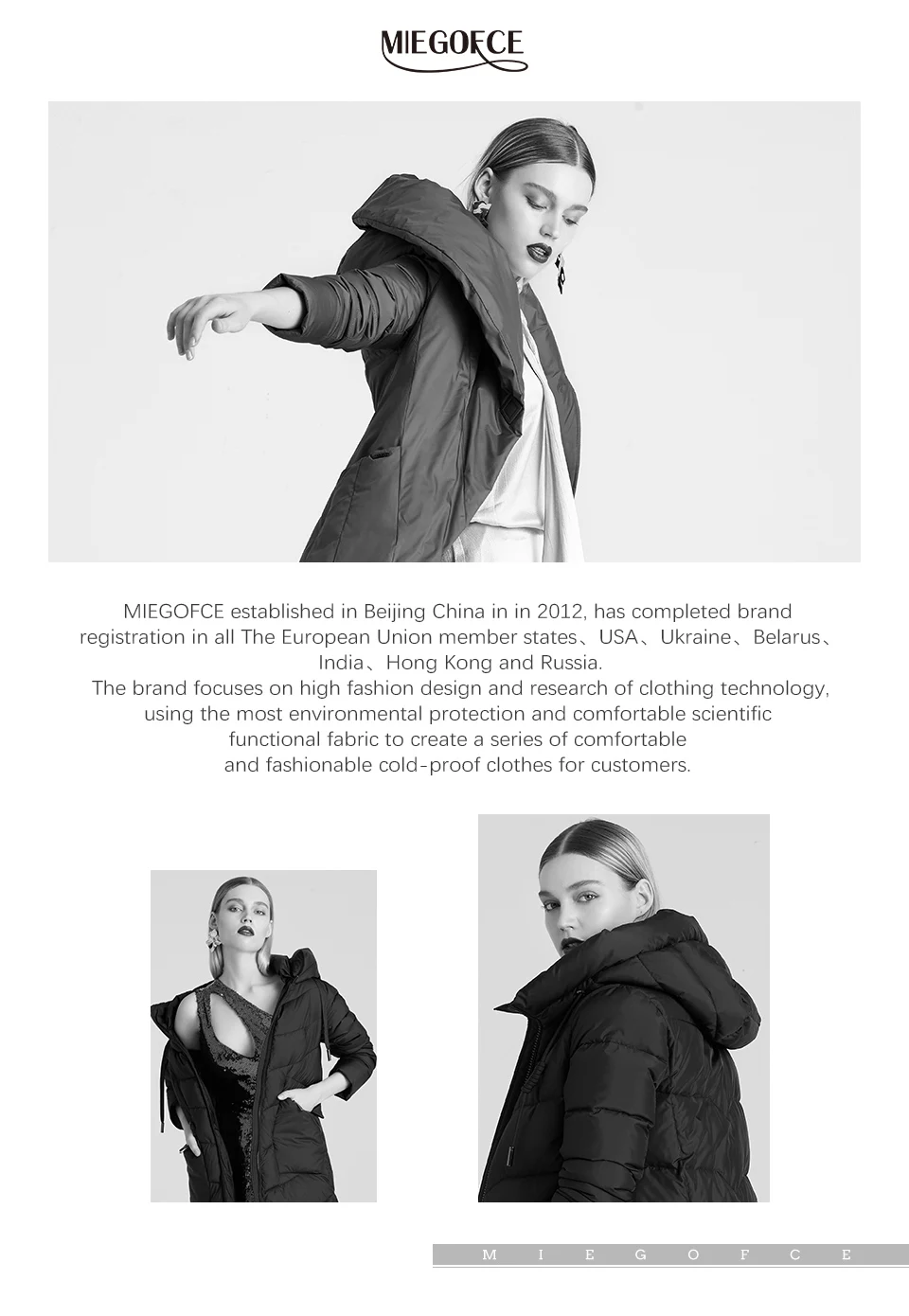 MIEGOFCE 2020 Coat Jacket Winter Womens Hooded Warm Parkas Bio Fluff Parka Coat Hight Quality Female New Winter Collection Hot