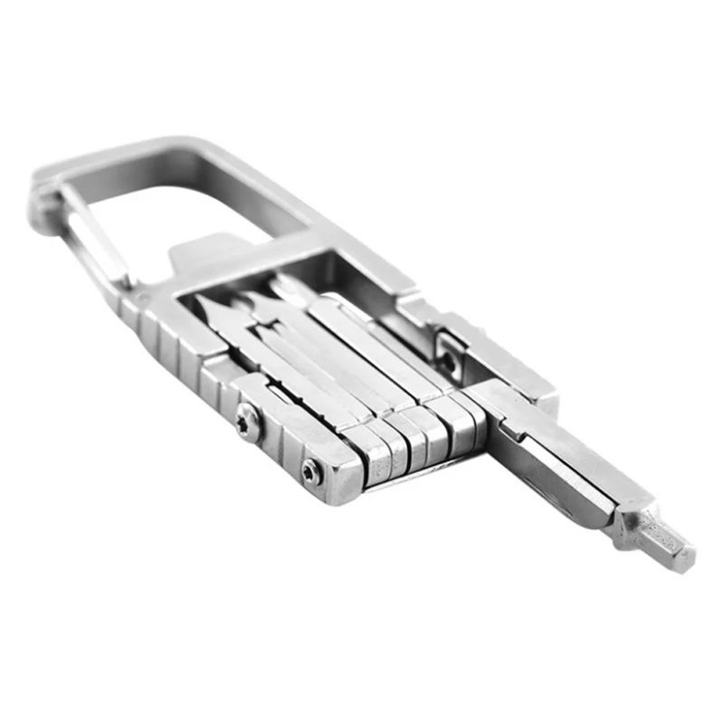 13 In 1 Multifunction EDC Tool Stainless Steel Tools Carabiner Clip Bottle Opener Keychain Climbing Accessories Hot //
13 In 1 Multifunction EDC Tool Stainless Steel Tools Carabiner Clip Bottle Opener Keychain Climbing Accessories Hot //