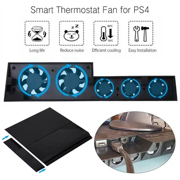 4 Host Cooler External Turbo Temperature Control Fan Cool Fan Games Accessories Heat Dissipation USB Cooling Fan For PlayStation
4 Host Cooler External Turbo Temperature Control Fan Cool Fan Games Accessories Heat Dissipation USB Cooling Fan For PlayStation