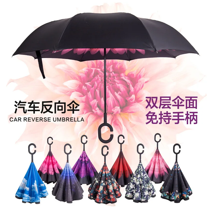 Hot Selling Hands-Free Creative Double Layer Car Reverse Umbrella-Standing Umbrella Customizable Logo
Hot Selling Hands-Free Creative Double Layer Car Reverse Umbrella-Standing Umbrella Customizable Logo