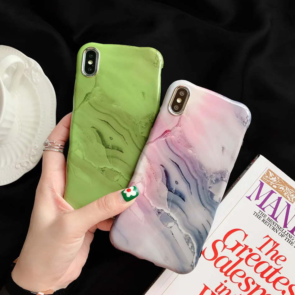 For iPhone 7 Plus XR X XS Max Case Luxurious Wavy Marble Pattern Phone Case For iPhone 8 Plus 6 6s Soft Silicone TPU Cover
For iPhone 7 Plus XR X XS Max Case Luxurious Wavy Marble Pattern Phone Case For iPhone 8 Plus 6 6s Soft Silicone TPU Cover