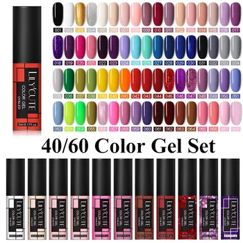 LILYCUTE 60/40/20/10Pcs Colors Gel Nail Polish Set Glitter Winter Color Gel Soak Off UV Led Gel Nail Art Varnish For Christmas
LILYCUTE 60/40/20/10Pcs Colors Gel Nail Polish Set Glitter Winter Color Gel Soak Off UV Led Gel Nail Art Varnish For Christmas