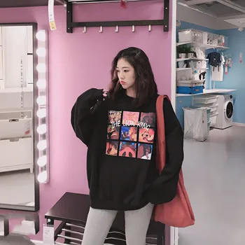 The Lion King Cartoon Print Sweatshirts Women Loose Hoodies Pullover Vintage Warm Casual Outwear Hooded Streetwear 2019 Winter
The Lion King Cartoon Print Sweatshirts Women Loose Hoodies Pullover Vintage Warm Casual Outwear Hooded Streetwear 2019 Winter