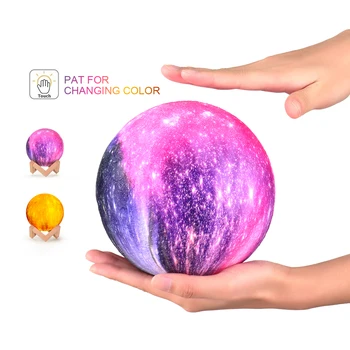 Creative Moon Lamp 3D Printed Starry Lamp LED Night Light Touch Control 15cm/ 5.9in with Stand for Children Kids Christmas Gifts
Creative Moon Lamp 3D Printed Starry Lamp LED Night Light Touch Control 15cm/ 5.9in with Stand for Children Kids Christmas Gifts