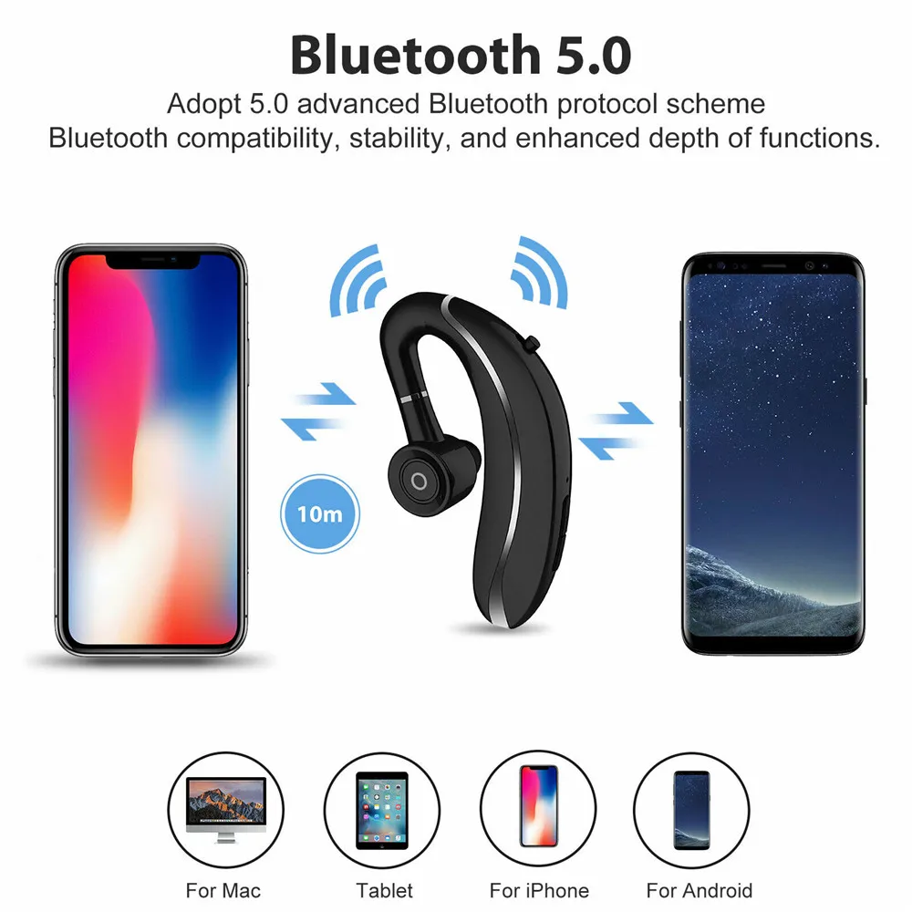 Wireless Bluetooth Headset Long Standby With Mic Handsfree Wireless Bluetooth Earphone Headphones Colorful Ear Hook For Phone
Wireless Bluetooth Headset Long Standby With Mic Handsfree Wireless Bluetooth Earphone Headphones Colorful Ear Hook For Phone