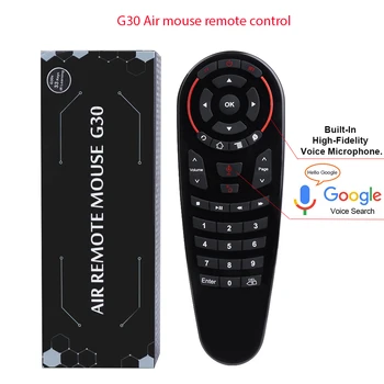G30 voice air mouse Remote control 2.4G wifi with 33 buttons ir learning function and Gyroscope
G30 voice air mouse Remote control 2.4G wifi with 33 buttons ir learning function and Gyroscope