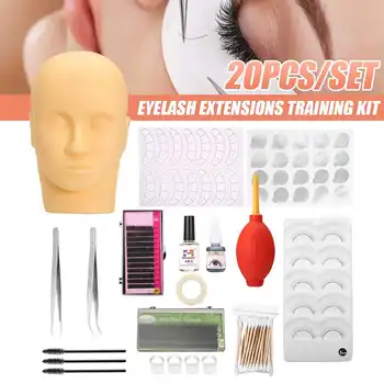 False Eyelashes Extension Practice Exercise Kit Makeup Mannequin Head Set Grafting Eyelash Tools Kit Practice Eye Lashes Graft
False Eyelashes Extension Practice Exercise Kit Makeup Mannequin Head Set Grafting Eyelash Tools Kit Practice Eye Lashes Graft