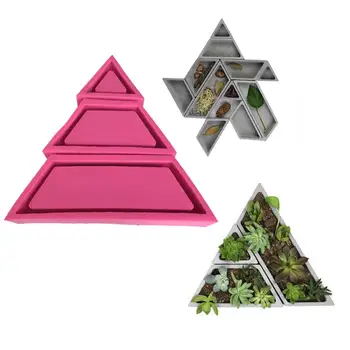 3 Styles Trapezoidal Triangle Concrete Molds Creative Nordic Flower Combination Cement Succulent Plants Pot Resin Moulds
3 Styles Trapezoidal Triangle Concrete Molds Creative Nordic Flower Combination Cement Succulent Plants Pot Resin Moulds