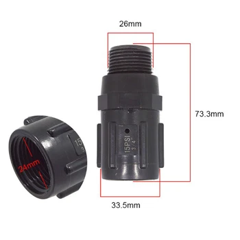 15PSI-45PSI 3/4"FHT x MHT Hose Thread Pressure Regulators with Reduces Incoming Water Pressure 
15PSI-45PSI 3/4"FHT x MHT Hose Thread Pressure Regulators with Reduces Incoming Water Pressure