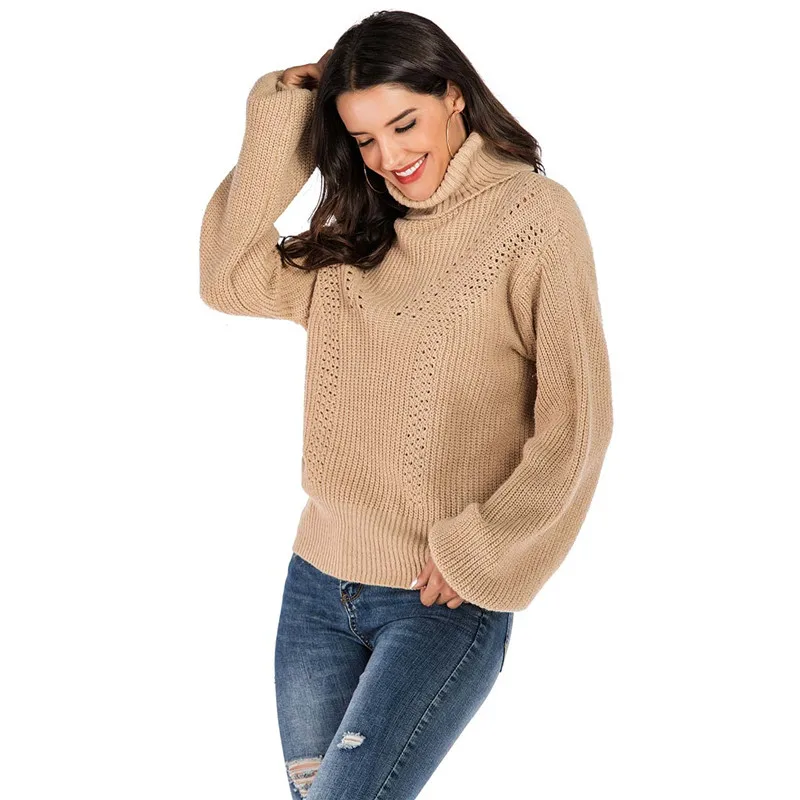 NORMOV Turn-down Collar Thicken sweaters woman High street Loose sweater Casual Autumn Winter sweater Puff Sleeve
NORMOV Turn-down Collar Thicken sweaters woman High street Loose sweater Casual Autumn Winter sweater Puff Sleeve