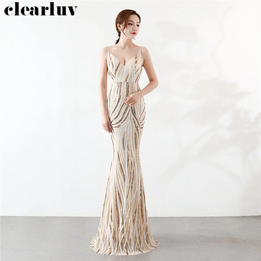 Backless Mermaid Evening Dresses Stripe Color Matching Women Party Dress DX247-3 2019 Plus Size Robe De Soiree Sling Formal Gown
Backless Mermaid Evening Dresses Stripe Color Matching Women Party Dress DX247-3 2019 Plus Size Robe De Soiree Sling Formal Gown