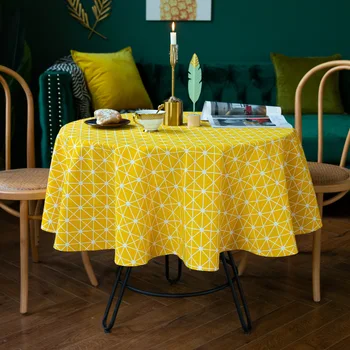 Nordic Tablecloth Round Cotton and Linen Tablecloth Table Top Decoration Linen Dustproof Waterproof Table Cover Wedding
Nordic Tablecloth Round Cotton and Linen Tablecloth Table Top Decoration Linen Dustproof Waterproof Table Cover Wedding