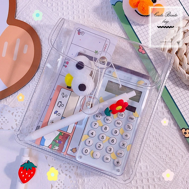 Transparent Winding Line File Bag PVC Waterproof Oil ProofLarge Capacity Cosmetic Storage Bag Student Pencil Pouch Stationery
Transparent Winding Line File Bag PVC Waterproof Oil ProofLarge Capacity Cosmetic Storage Bag Student Pencil Pouch Stationery