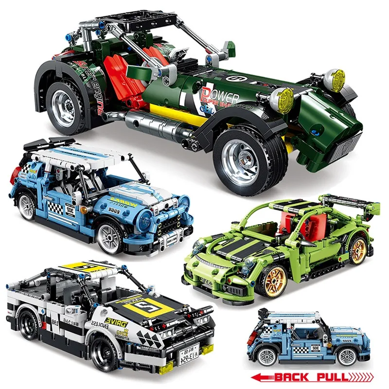 Pull Back Speed Racing Car Technic Bricks Model DIY City Building Blocks Toys for Boys Christmas Gifts 4 Styles
Pull Back Speed Racing Car Technic Bricks Model DIY City Building Blocks Toys for Boys Christmas Gifts 4 Styles