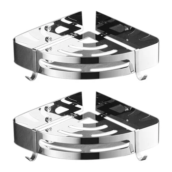 Shower Shelf with Hooks and Glue Multifunction Shower Shelf Basket Shower Storage-Shower Shelf Corner Shelf (2 Pieces) 
Shower Shelf with Hooks and Glue Multifunction Shower Shelf Basket Shower Storage-Shower Shelf Corner Shelf (2 Pieces)