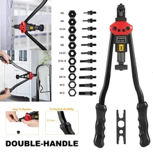 Spot Easy Automatic Rivet Tool Set Manual Riveting Tool Pull Cap Heavy Duty Hand Riveter For M3 M4 M5 M6 M8 M10 M12 VJ-Drop
Spot Easy Automatic Rivet Tool Set Manual Riveting Tool Pull Cap Heavy Duty Hand Riveter For M3 M4 M5 M6 M8 M10 M12 VJ-Drop