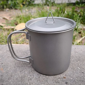 Outdoor 400ml Titanium Cup Mug Pots Tableware Camping Cup Picnic Water Cup Mug of Coffee Tea with Lid
Outdoor 400ml Titanium Cup Mug Pots Tableware Camping Cup Picnic Water Cup Mug of Coffee Tea with Lid