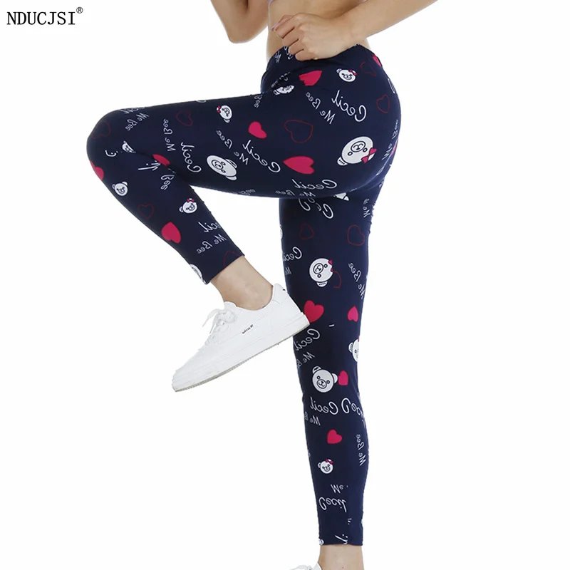 NDUCJSI Hot Fashion Workout Leggings For Women High Waist Push Up Leggin Bear Love Printed Female Fitness Pants Casual Trousers
NDUCJSI Hot Fashion Workout Leggings For Women High Waist Push Up Leggin Bear Love Printed Female Fitness Pants Casual Trousers