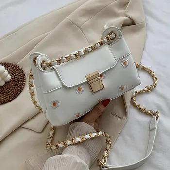 Small Armpit Bag PU Leather Crossbody Bags For Women 2020 Summer Daisies Design Shoulder purses and handbags Cross Body Bag
Small Armpit Bag PU Leather Crossbody Bags For Women 2020 Summer Daisies Design Shoulder purses and handbags Cross Body Bag