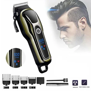Professional Men's Electric LCD Hair Clipper KM-1990 Rechargeable Hair Trimmer Haircut Machines Barber Shaver for men US Plug 
Professional Men's Electric LCD Hair Clipper KM-1990 Rechargeable Hair Trimmer Haircut Machines Barber Shaver for men US Plug