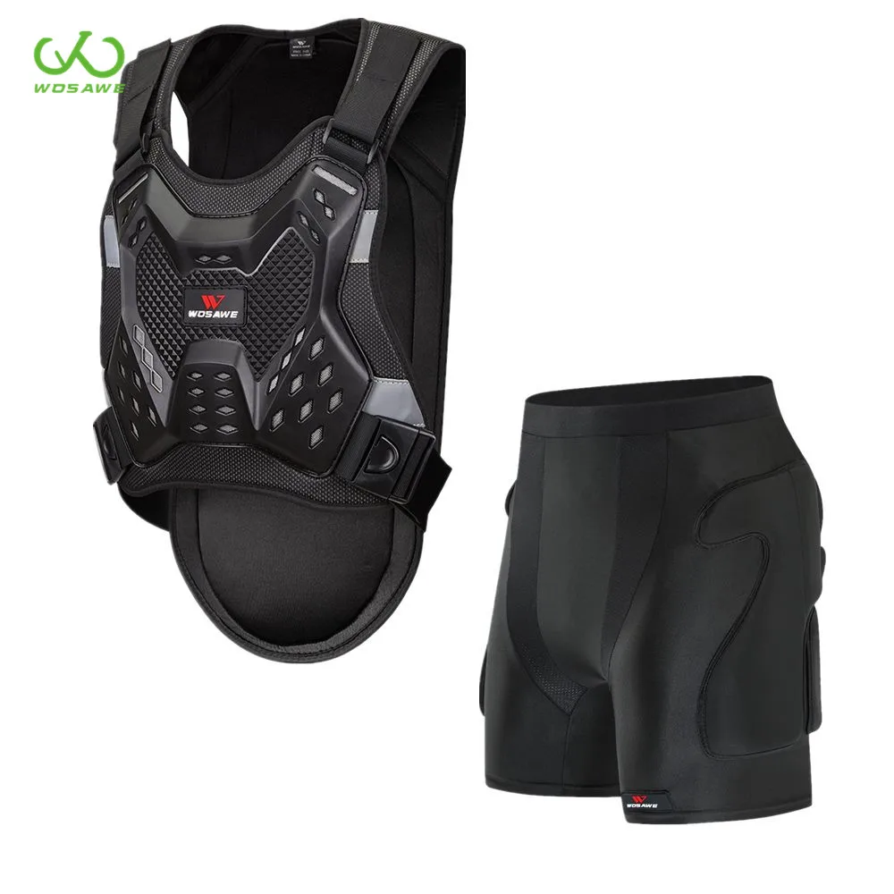 WOSAWE Vest Jackets Adult Motocross Armor Soft Elastic Protection Shorts Kit Hip Butt Chest Back Protector Motorcycle Wear Sets
WOSAWE Vest Jackets Adult Motocross Armor Soft Elastic Protection Shorts Kit Hip Butt Chest Back Protector Motorcycle Wear Sets