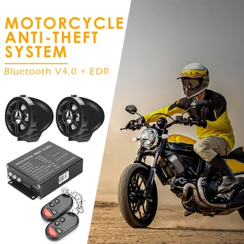 Remote Control Motorcycle Alarm System MP3 FM Radio Ordinary Layout Operation Conveninently Bluetooth Speaker Amplifier
Remote Control Motorcycle Alarm System MP3 FM Radio Ordinary Layout Operation Conveninently Bluetooth Speaker Amplifier