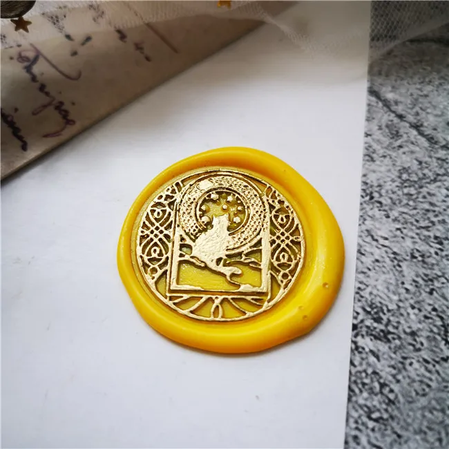 New design Magical cat stars Wax Seal Stamp, Mystery Sealing Wax Seal/gift Wax Stamp for pet lover, wedding invitation seal 
New design Magical cat stars Wax Seal Stamp, Mystery Sealing Wax Seal/gift Wax Stamp for pet lover, wedding invitation seal