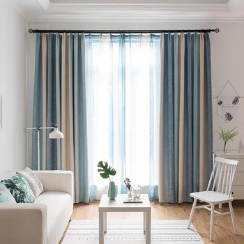 Refreshing Gradient Blue Cotton Linen Thickened Shading Curtains for Living Dining Room Bedroom.
Refreshing Gradient Blue Cotton Linen Thickened Shading Curtains for Living Dining Room Bedroom.