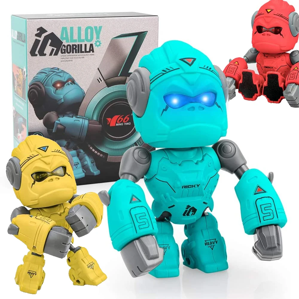 Gorilla Robot Toy with Lights and Sounds Smart Robots Touch Sensing Interactive toys for boys Birthday Xmas Gift
Gorilla Robot Toy with Lights and Sounds Smart Robots Touch Sensing Interactive toys for boys Birthday Xmas Gift
